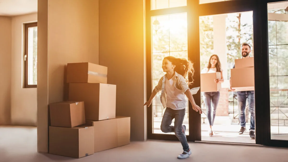 Family moving into new home Adobe Stock 163124302