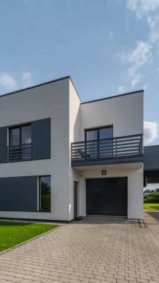 Flat Roof Home Adobe Stock 467758006