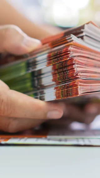 Stack of Brochures Adobe Stock 439311324